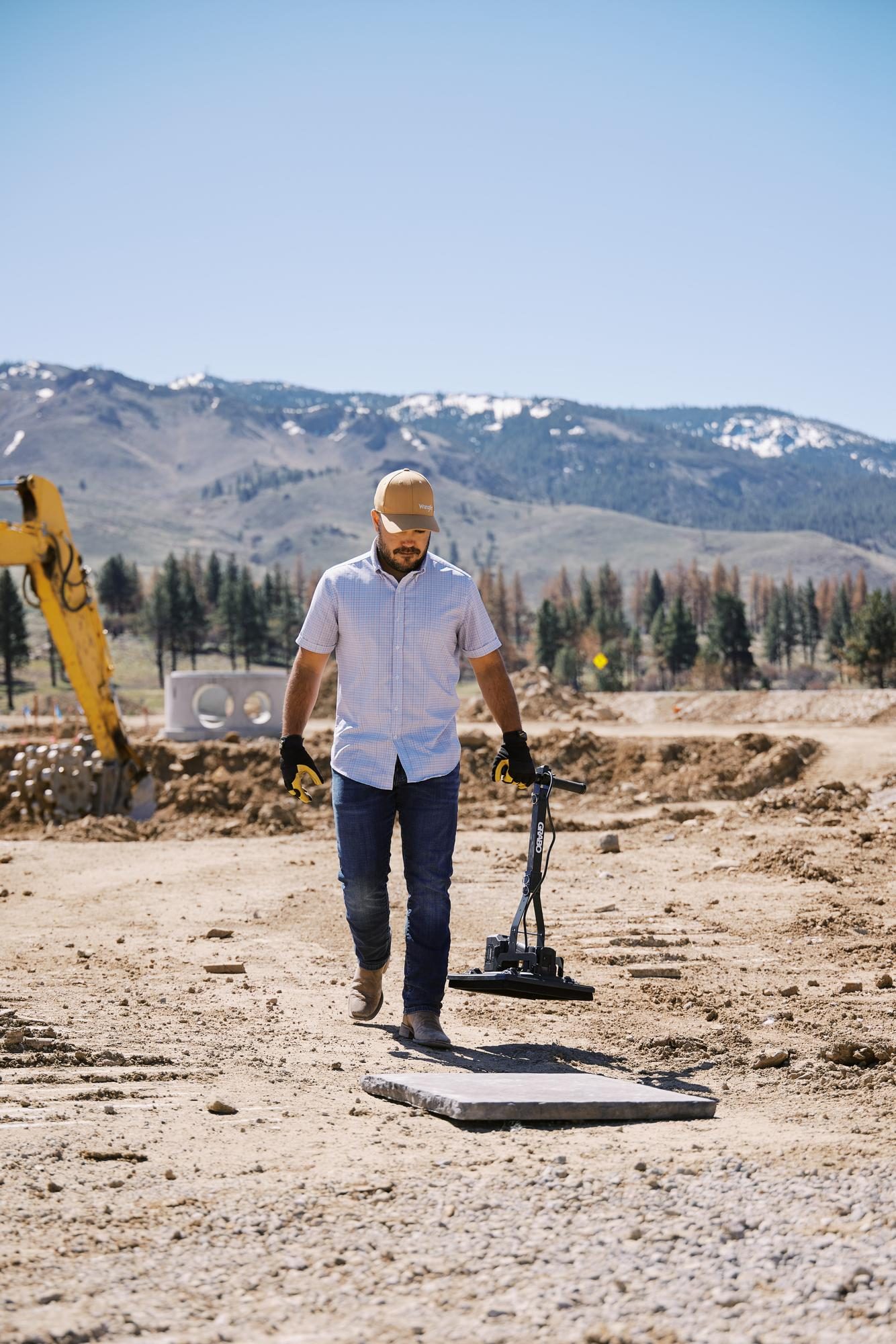 GRABO High Flow on a construction site