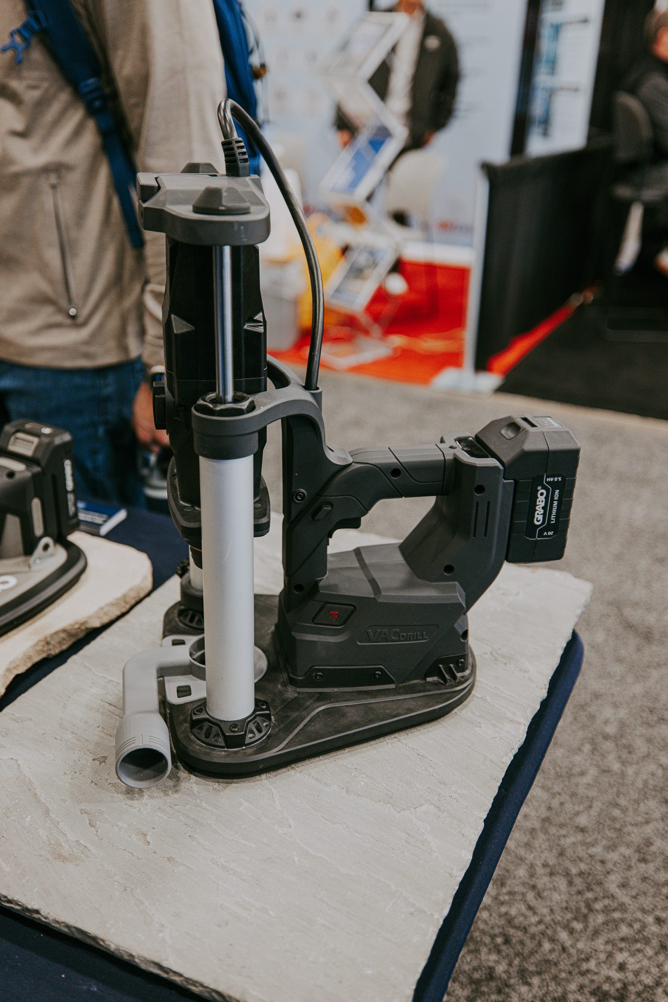 Front three-quarter view of the GRABO VACDRILL